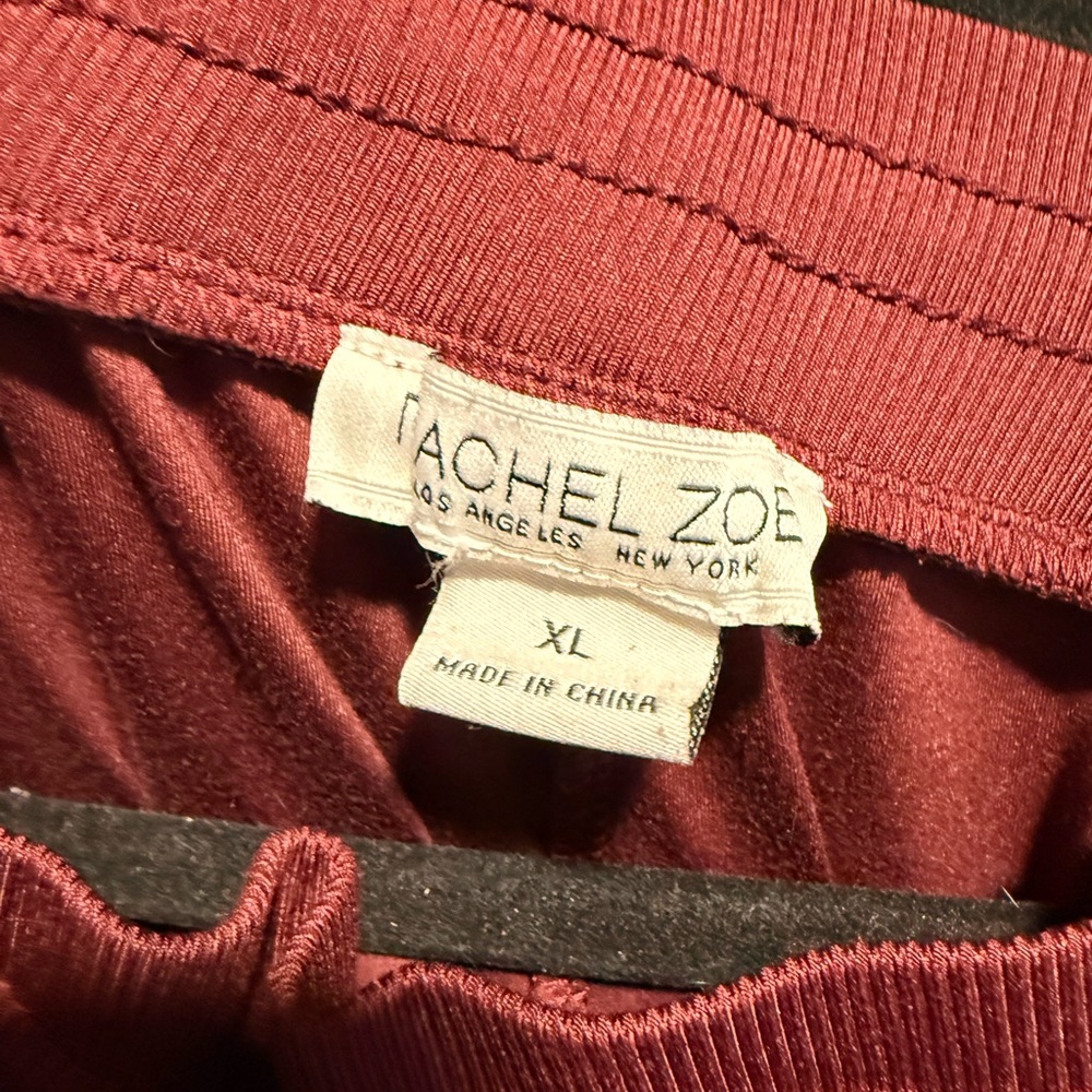 Rachel Zoe maroon Jogger Pants - Picture 4 of 5